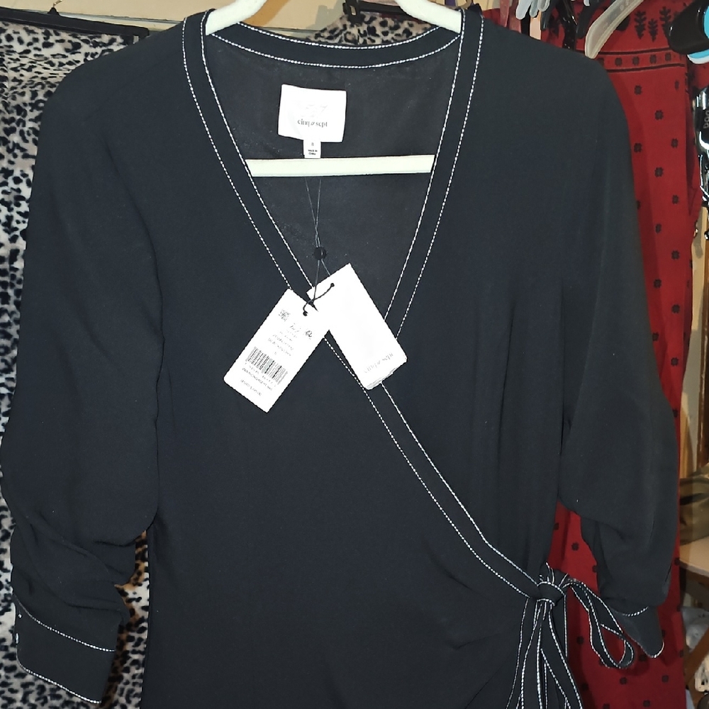 Cinq à Sept Black Long Sleeve Dress